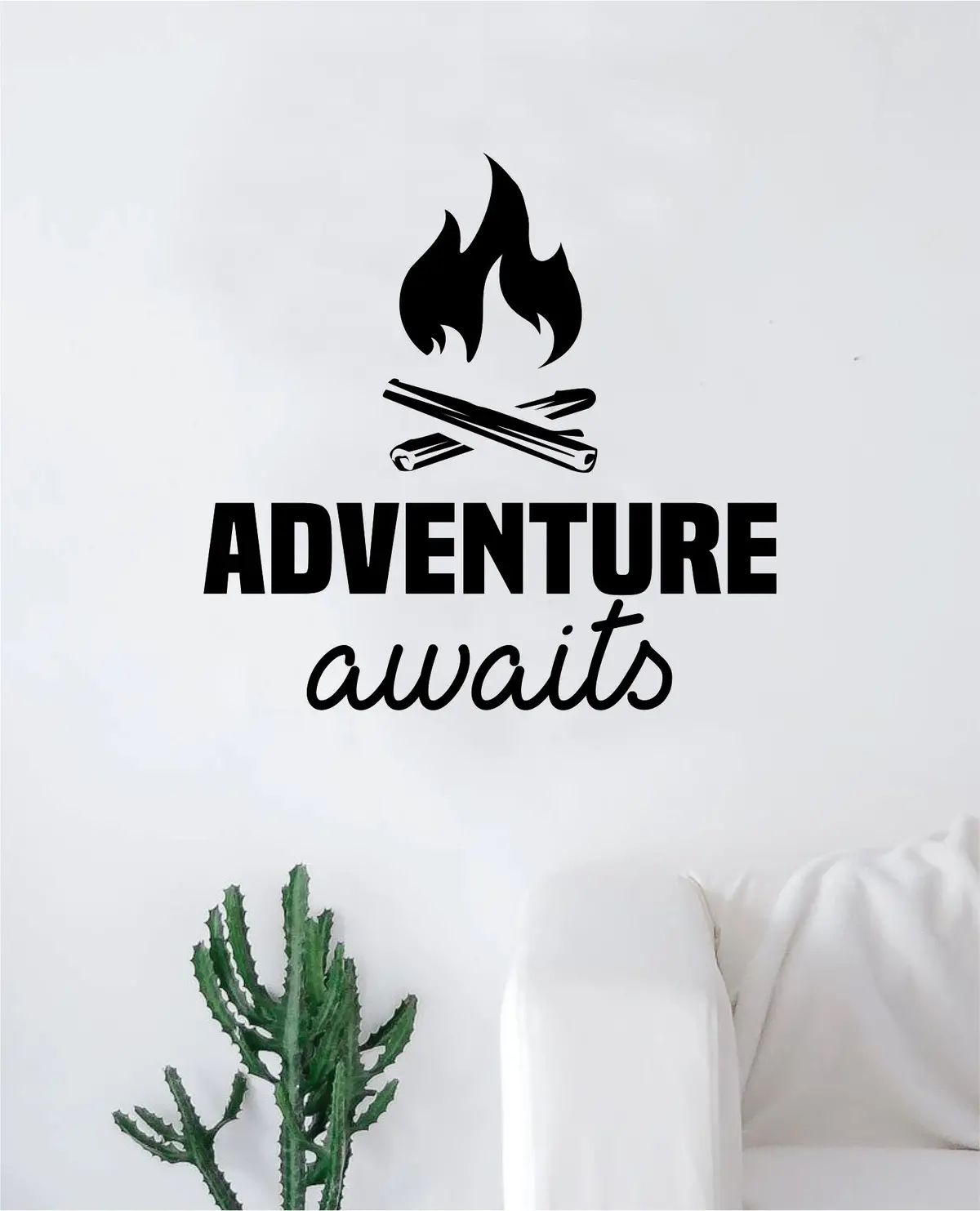 Adventure Awaits V12 Quote Wall Decal Sticker Home Decor Vinyl Art Bedroom Teen Inspirational Kids Travel 1