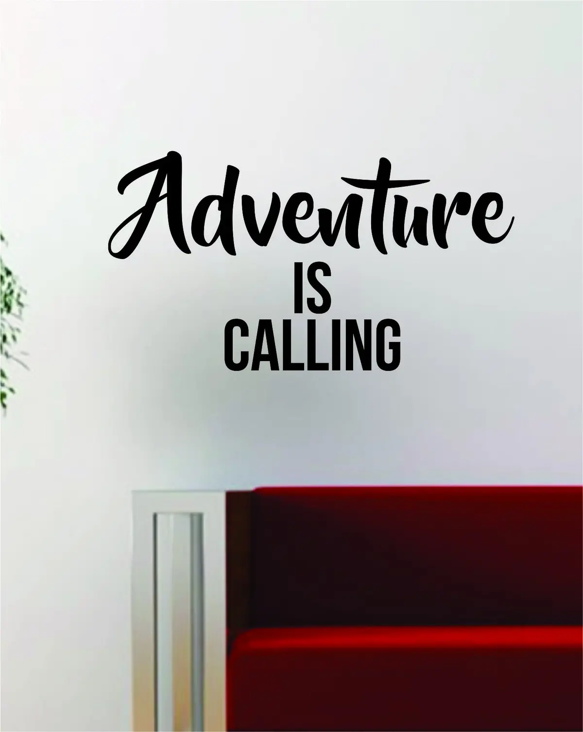 Adventure Is Calling Quote Decal Sticker Wall Vinyl Art Decor Home Wanderlust Travel 1