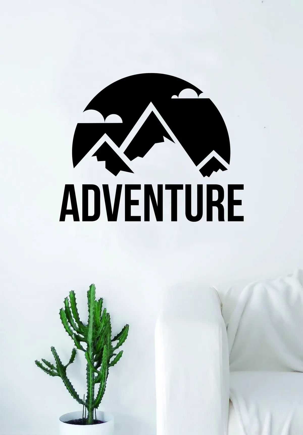 Adventure Mountains V2 Quote Wall Decal Sticker Bedroom Living Room Art Vinyl Beautiful Inspirational Travel Trees Wanderlust 1
