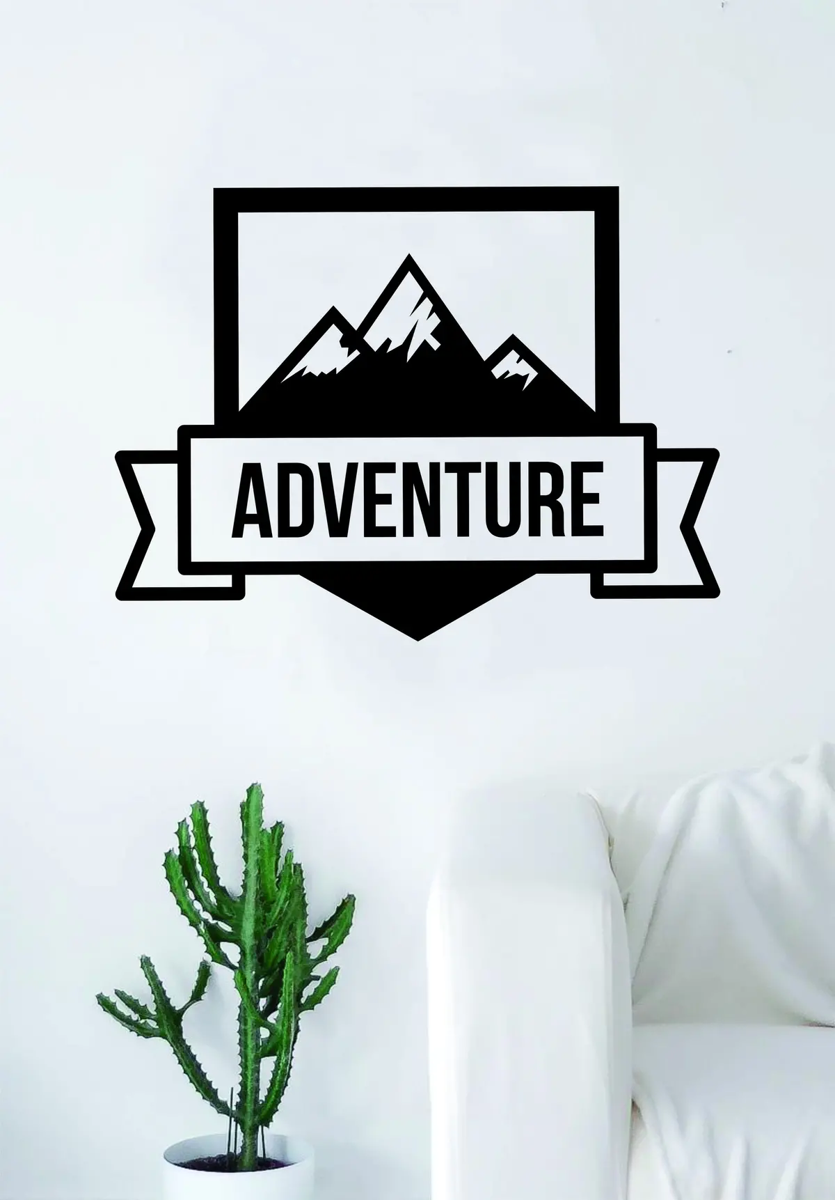 Adventure Mountains V3 Quote Wall Decal Sticker Bedroom Living Room Art Vinyl Beautiful Inspirational Travel Trees Wanderlust 1