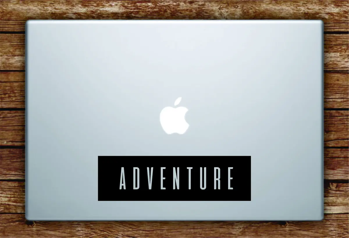 Adventure Rectangle Laptop Apple Macbook Quote Wall Decal Sticker Art Vinyl Explore Travel Hike Wanderlust 1