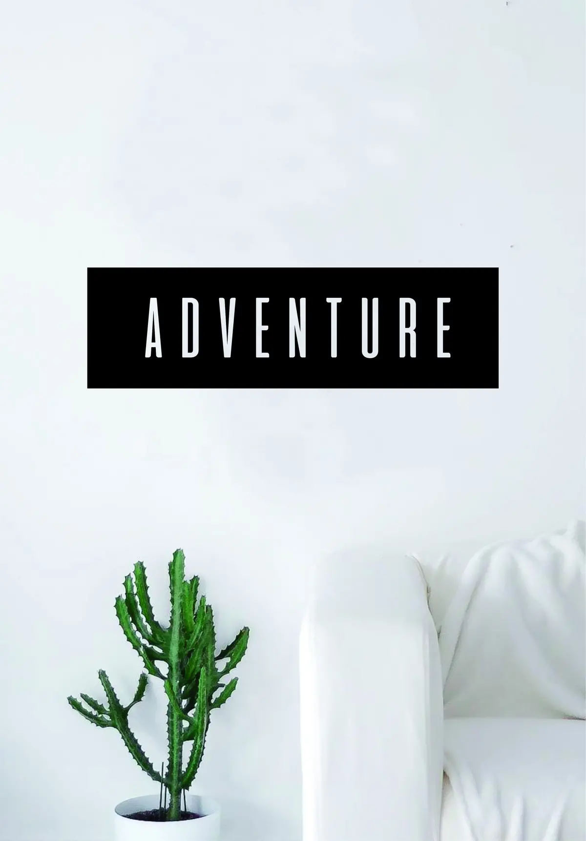 Adventure Rectangle Wall Decal Sticker Vinyl Art Bedroom Living Room Decor Quote Travel Explore Wanderlust 1