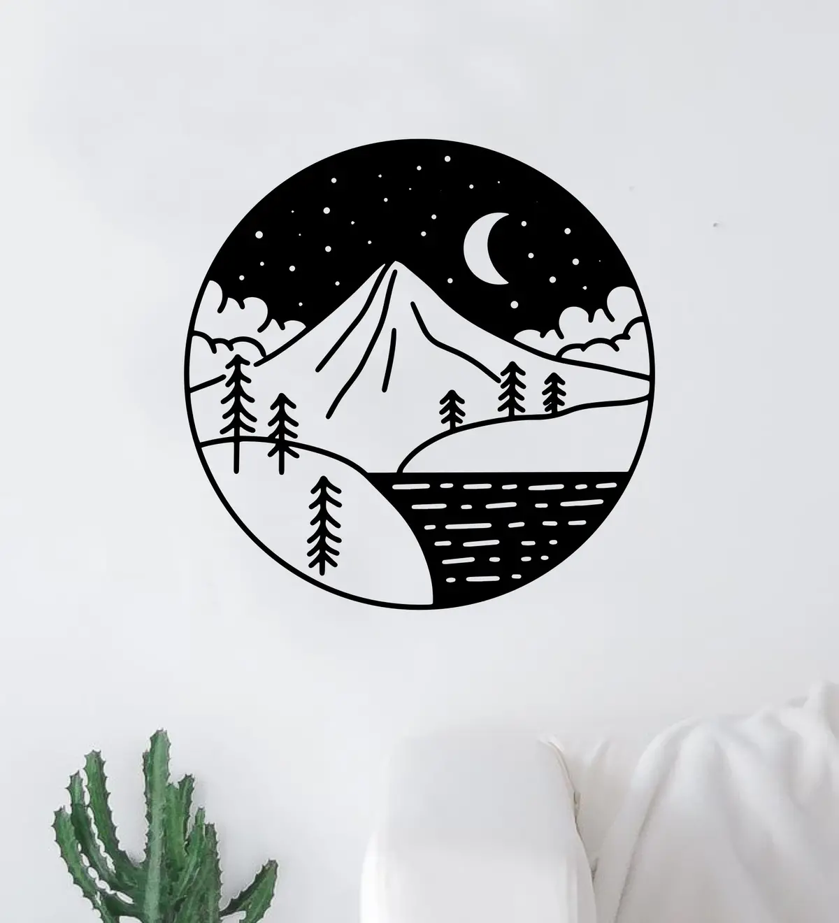 Adventure Circle V3 Wall Decal Home Decor Vinyl Sticker Art Bedroom Room Girls Mountains Travel Rv Camp Wanderlust 1
