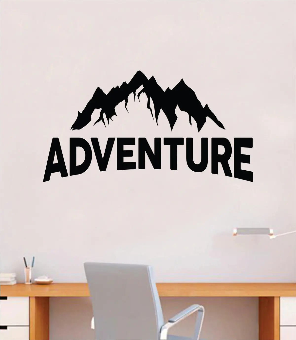 Adventure Mountains V4 Decal Sticker Quote Wall Vinyl Art Wall Bedroom Room Home Decor Inspirational Teen Baby Nursery Girls Playroom School Travel Hike Camp 1