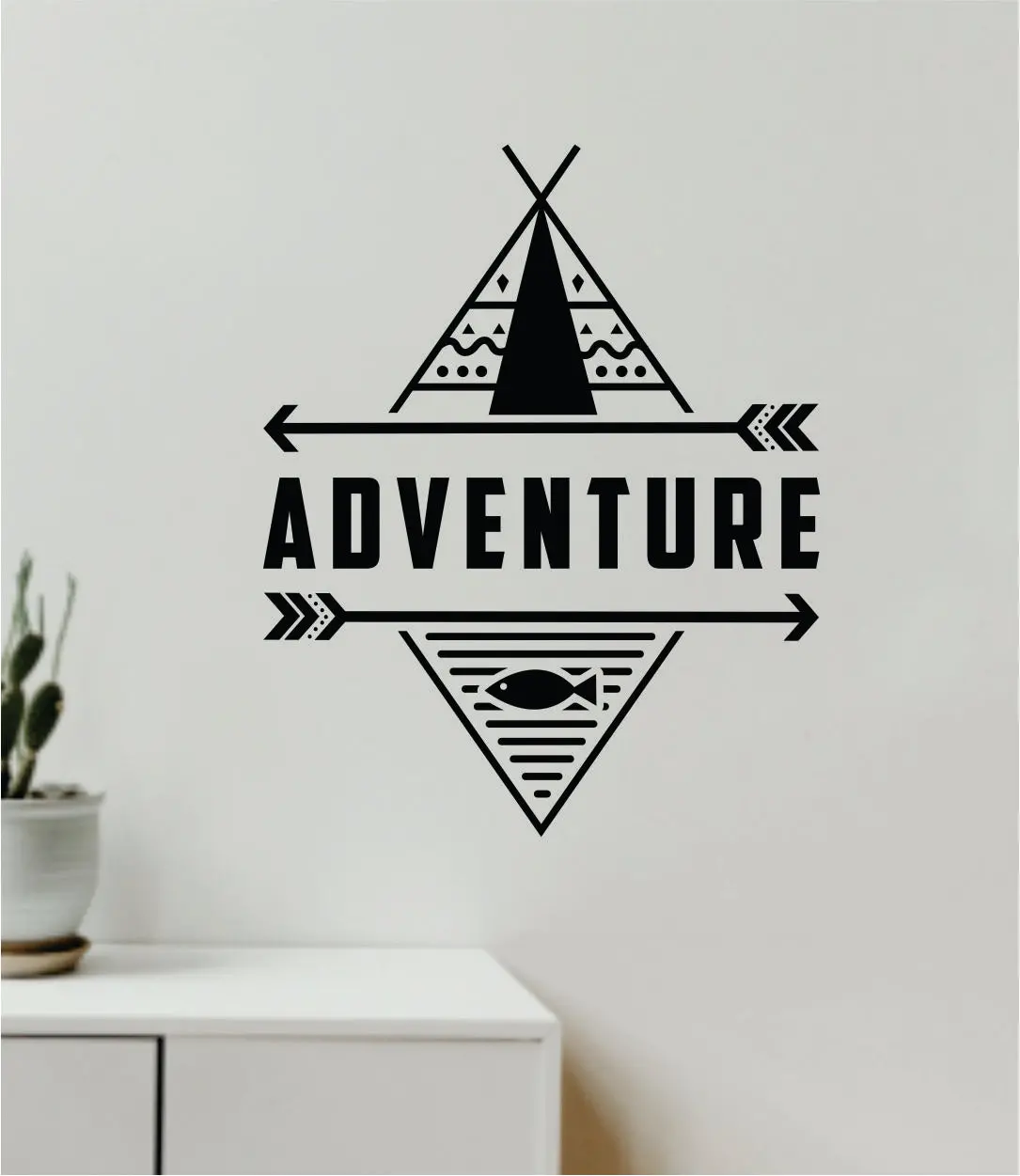 Adventure Wall Decal Home Decor Vinyl Art Sticker Bedroom Quote Nursery Baby Teen Boy Girl School Inspirational Travel Wanderlust Explore Playroom Arrows 1