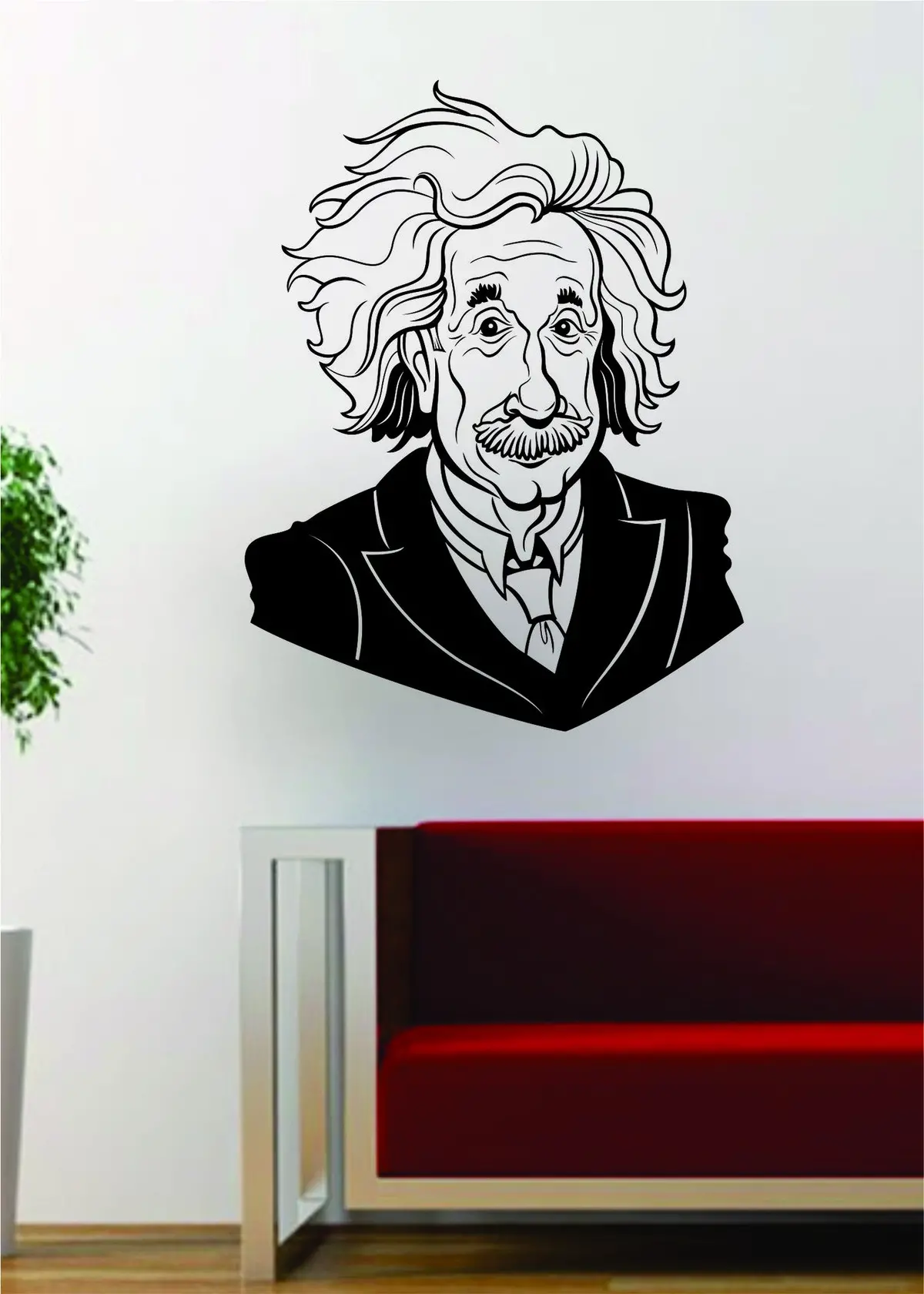 Albert Einstein Science Scientist Decal Sticker Wall Vinyl Art Home Room Decor 1