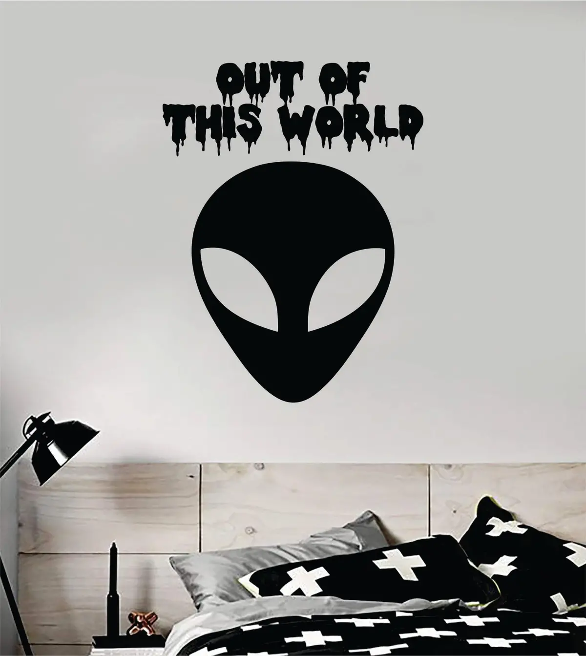 Alien Out Of This World Wall Decal Home Decor Sticker Vinyl Art Home Bedroom Room Quote Space Martian Area 51 Mars Ufo Teen 1