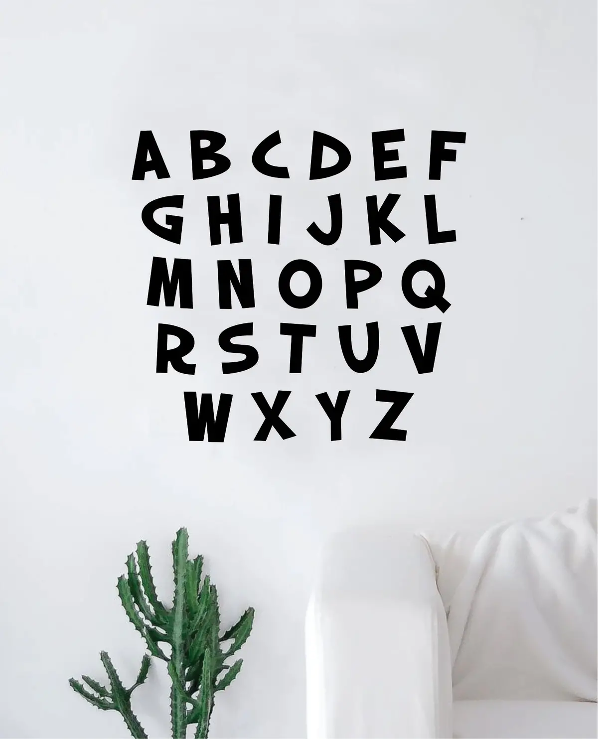 Alphabet Abc Quote Wall Decal Sticker Bedroom Home Room Art Vinyl Inspirational Kids Baby School Class Learn Playroom Nursery 1