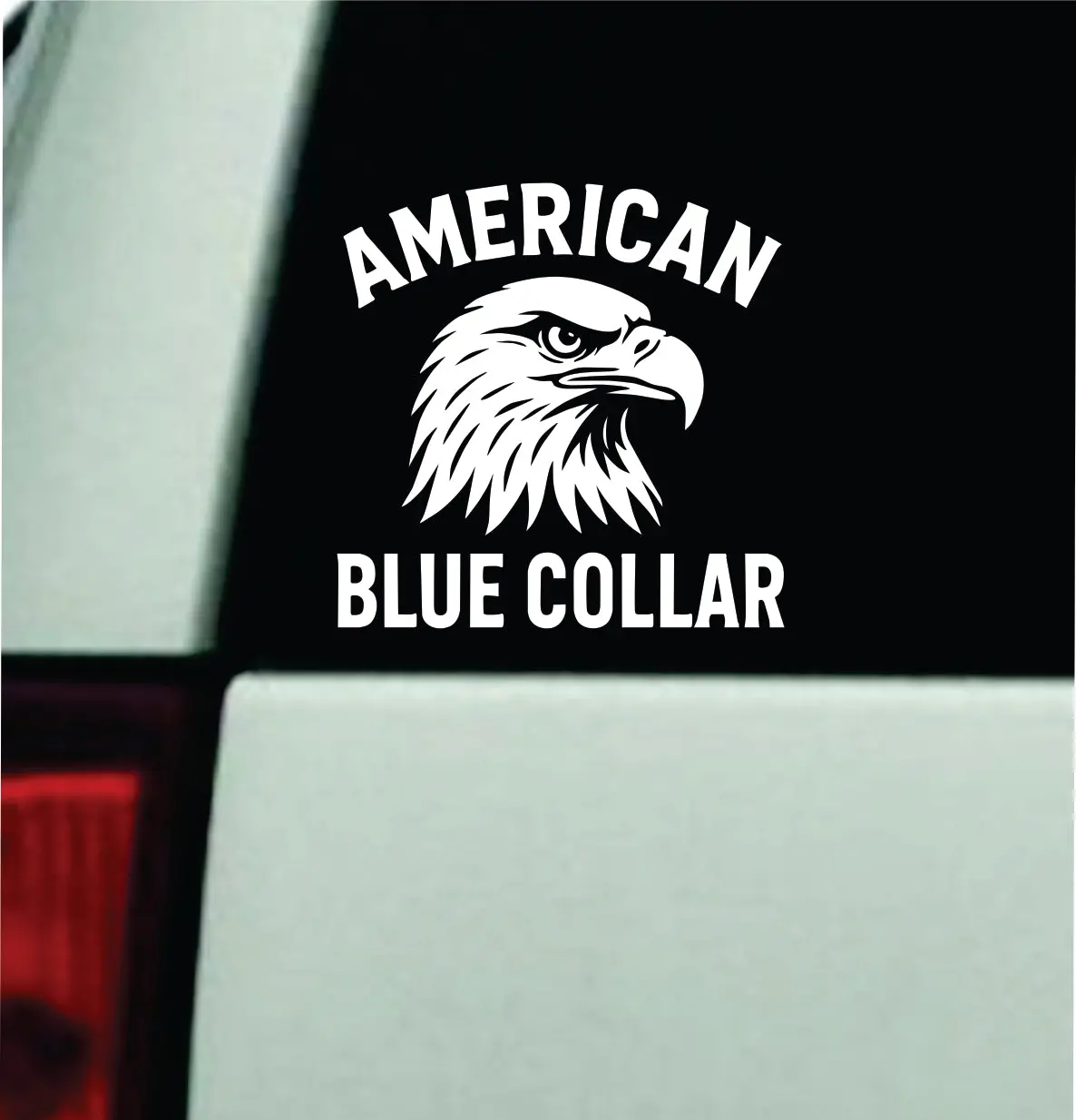 American Blue Collar V2 Car Decal Bumper Sticker Truck Mirror Window Windshield Girls Men 1