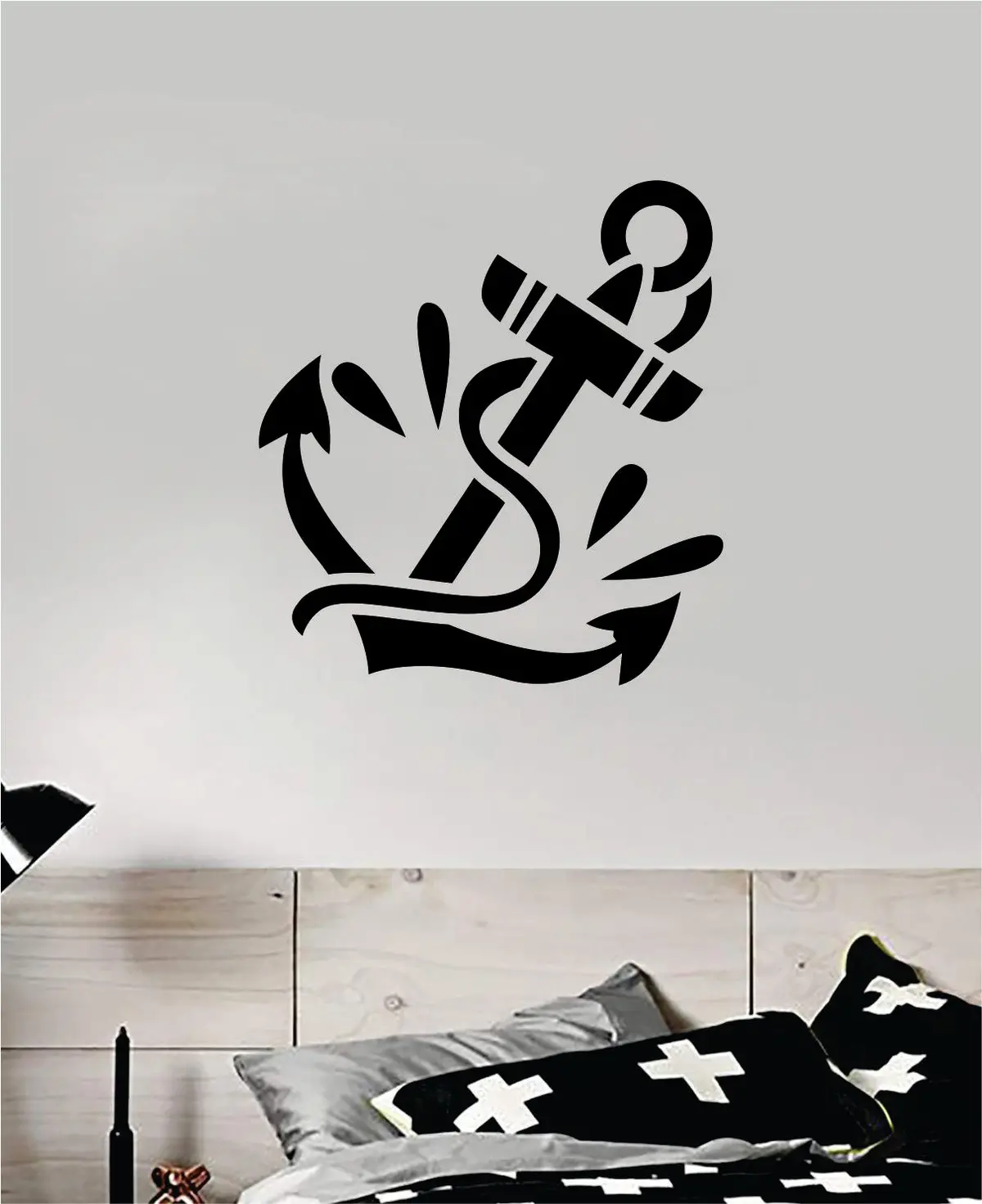 Anchor V10 Decal Sticker Wall Vinyl Art Home Decor Teen Inspirational Ocean Beach Boat Nautical Adventure Travel Sailor 1