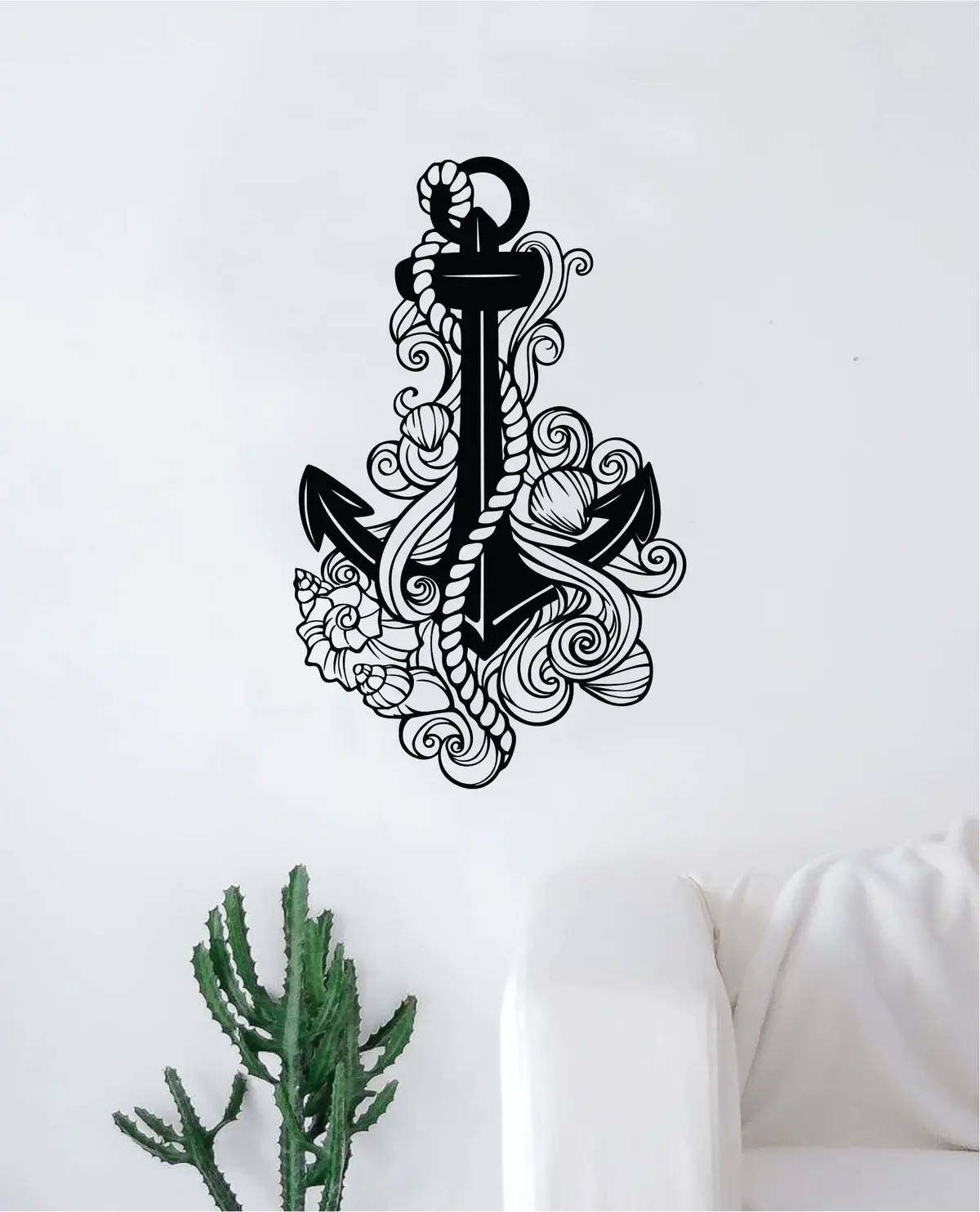 Anchor V9 Decal Sticker Wall Vinyl Art Home Decor Teen Inspirational Ocean Beach Boat Nautical Adventure Travel 1