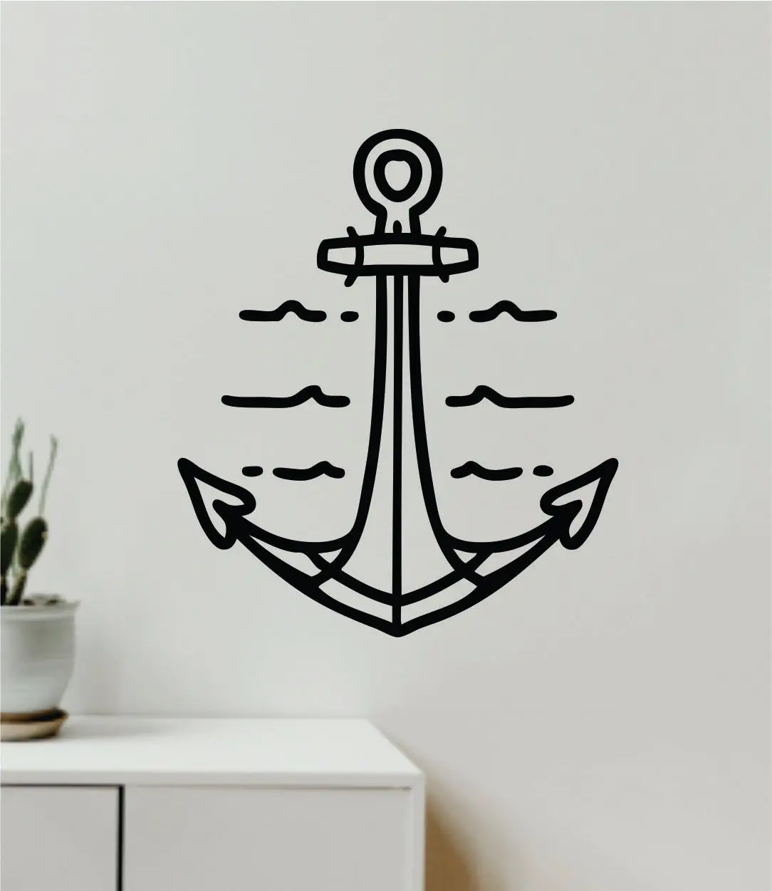 Anchor V11 Wall Decal Sticker Vinyl Art Home Decor Teen Inspirational Boy Girl Teen Baby Nursery Ocean Beach Boat Nautical Adventure Travel Sailor Sea Dad Men 1