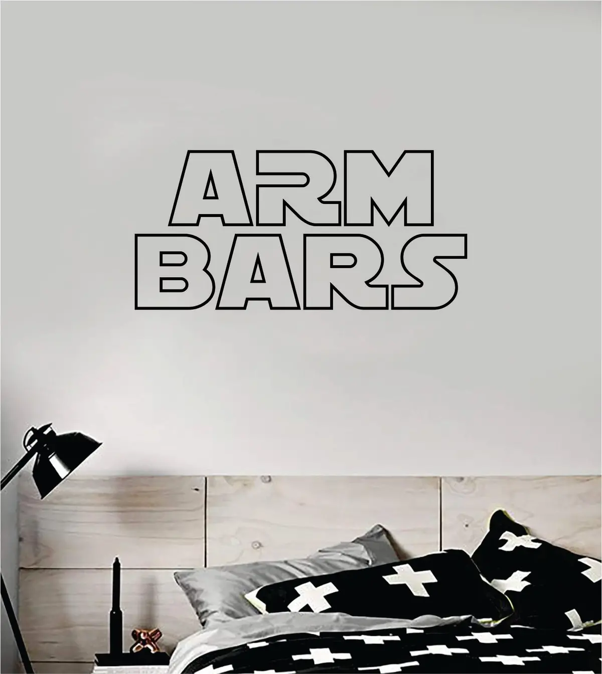 Arm Bars Quote Decal Sticker Wall Vinyl Art Decor Home Mma Grapple Sports Fight Gym Fitness Jiu Jitsu Karate Kickbox Box Wrestle Train Roll 1