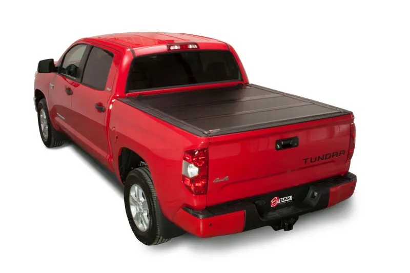 Bakflip Fibermax Folding Tonneau Cover 66.7 In. Fits 2007-21 Tundra W/ Deck Rail No Trail Boxes 1