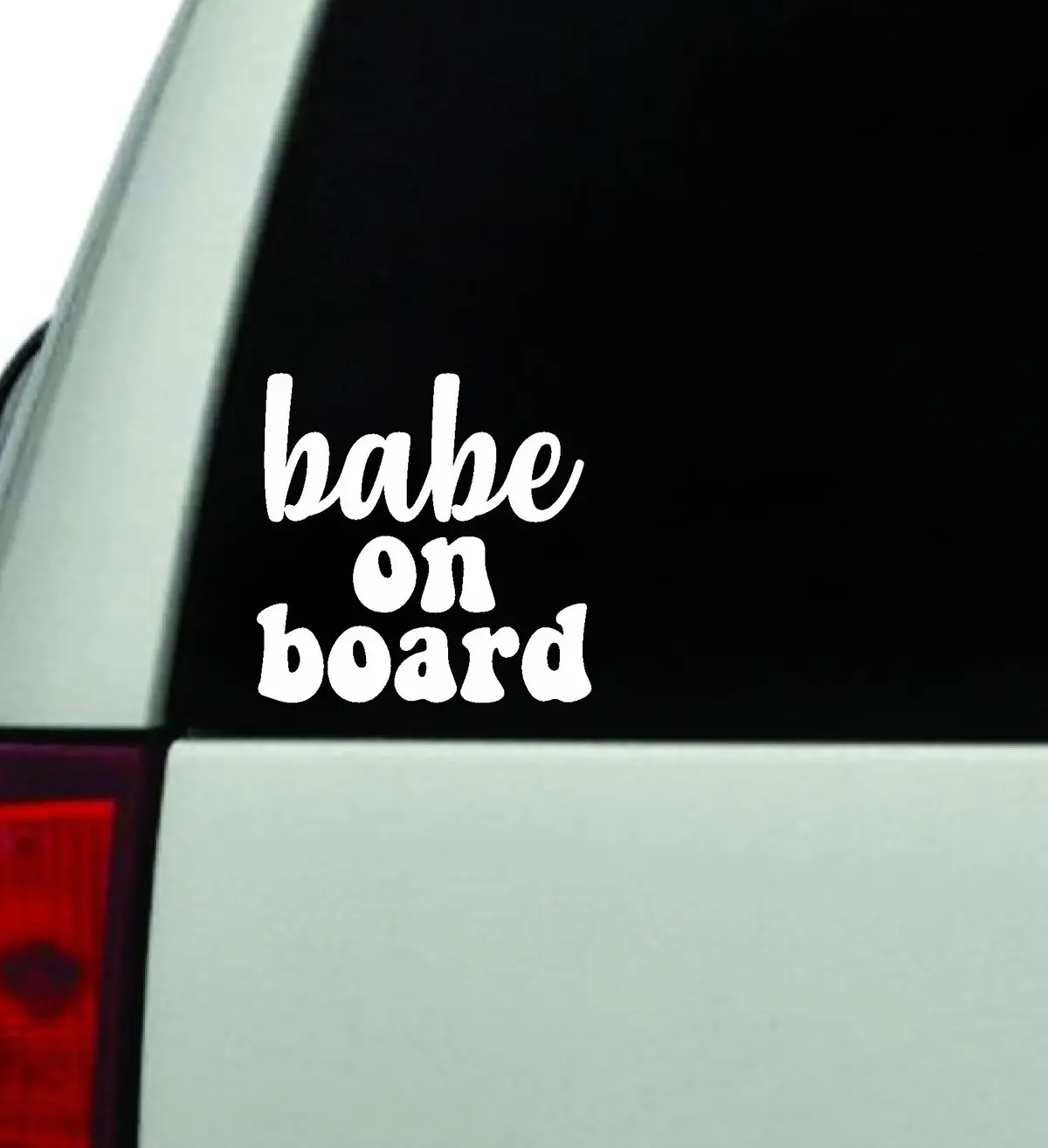 Babe On Board Car Decal Truck Window Windshield Jdm Bumper Sticker Vinyl Quote Boy Girls Funny Mom Women Trendy Cute Aesthetic 1