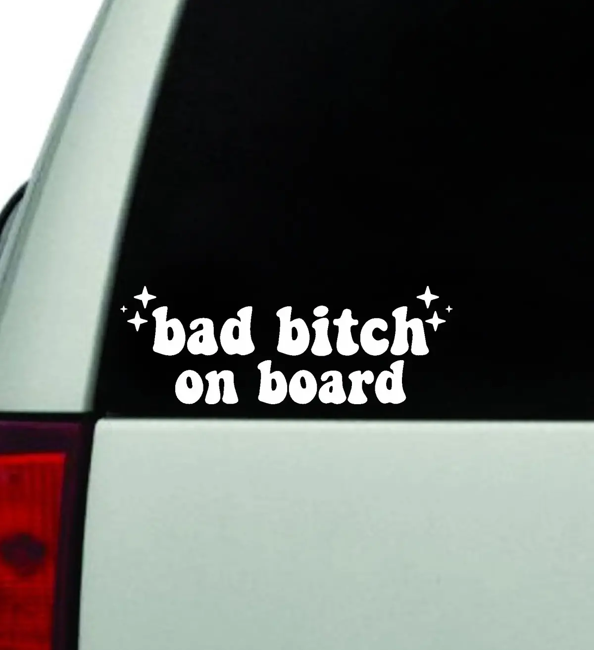 Bad Btch On Board Car Decal Truck Window Windshield Jdm Bumper Sticker Vinyl Quote Boy Girls Funny Mom Women Trendy Cute Aesthetic 1