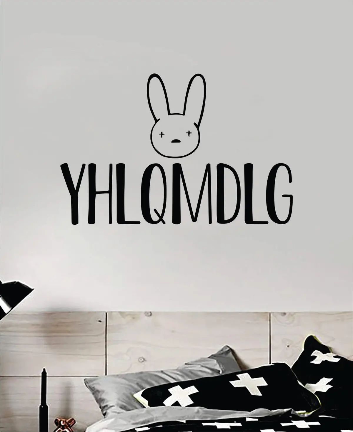 Bad Bunny Yhlqmdlg Wall Decal Home Decor Sticker Vinyl Bedroom Room Quote Spanish Music Reggaeton Girls Funny Teen Lyrics 1