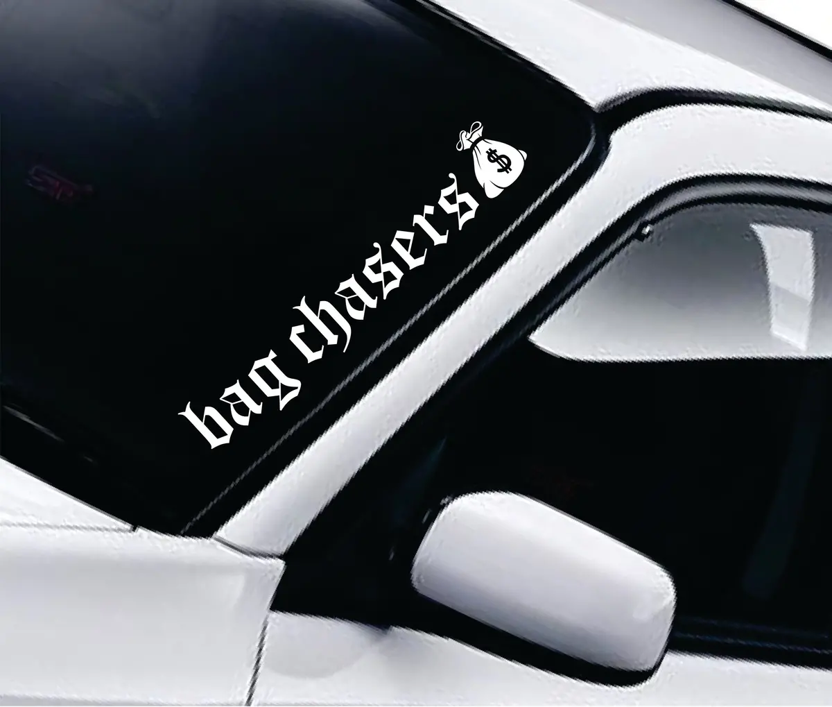Bag Chasers V3 Car Decal Truck Window Windshield Banner Jdm Sticker Vinyl 1