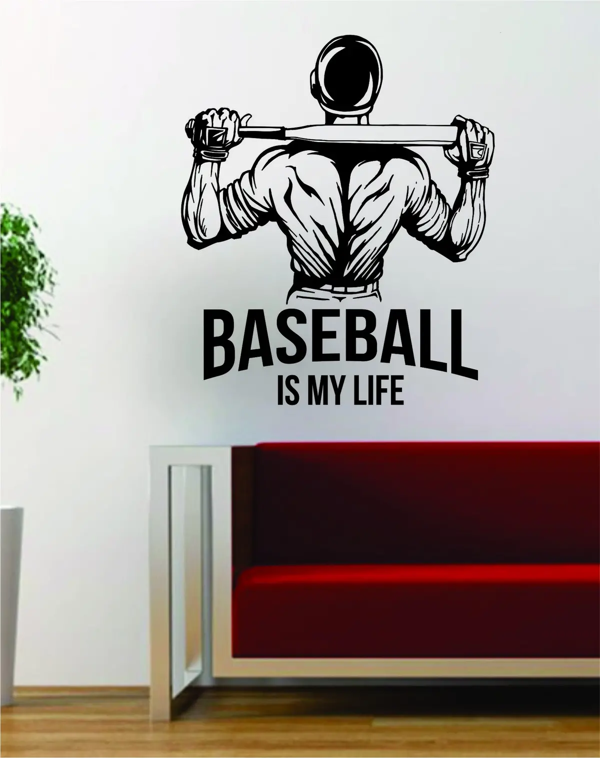 Baseball Is My Life Sports Design Decal Sticker Wall Vinyl Art Decor Home 1