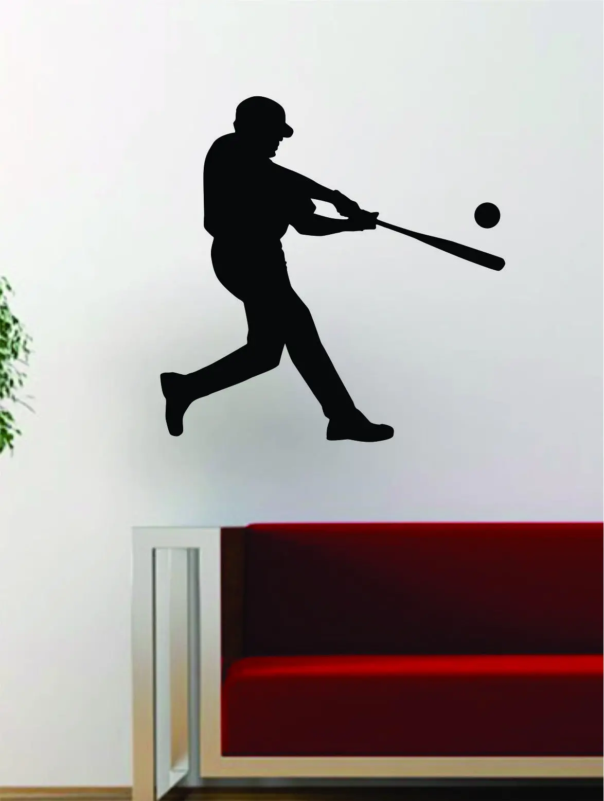 Baseball Player V8 Batter Home Run Decal Wall Vinyl Art Sticker Sports Decor Room Mlb 1