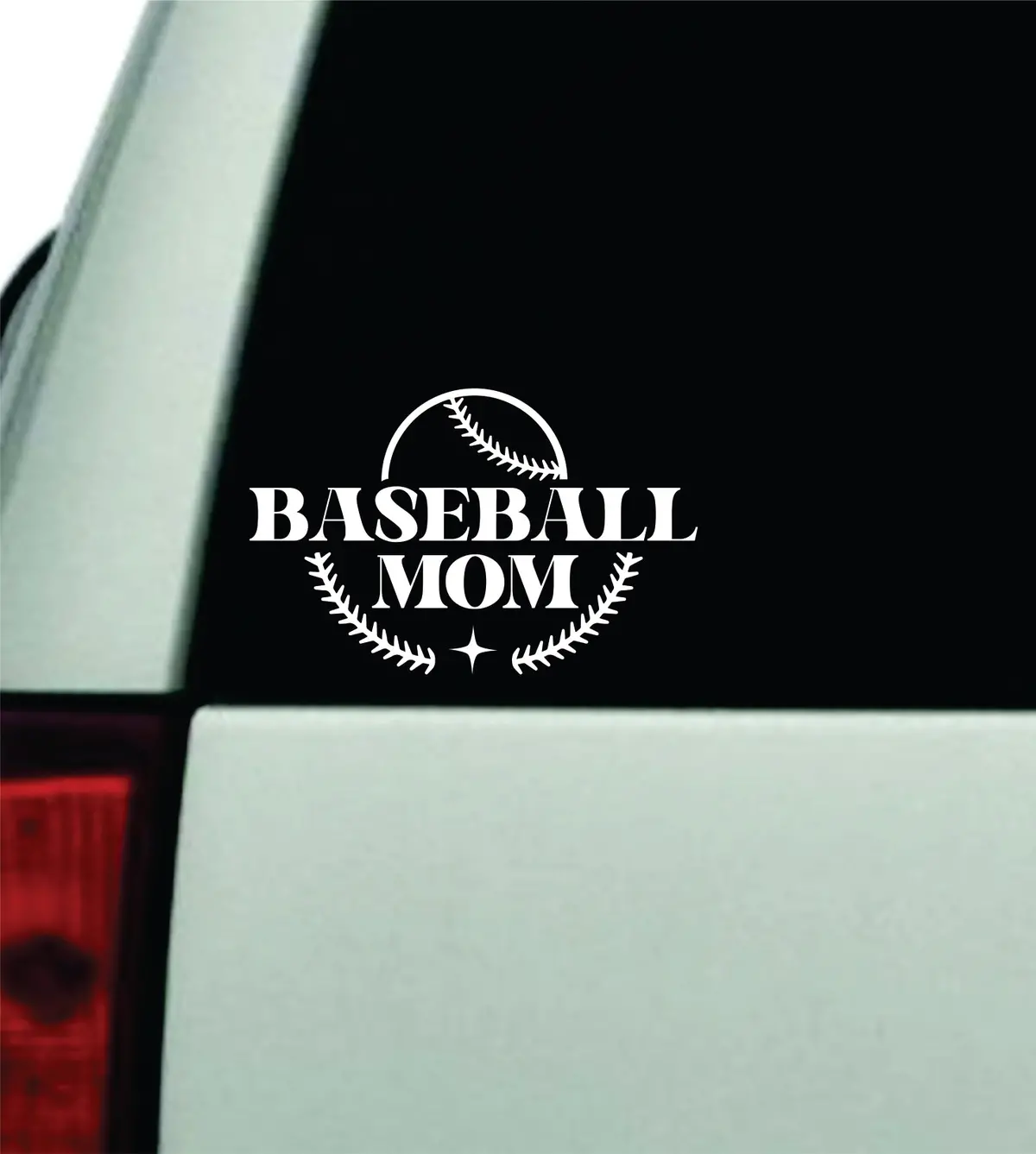 Baseball Mom V4 Car Decal Truck Window Windshield Rearview Jdm Bumper Sticker Vinyl Quote Boy Girls Cute Family Sports Kids Softball 1