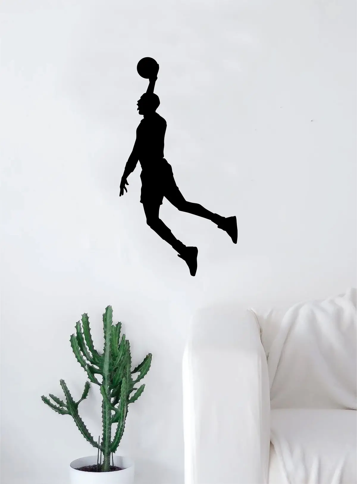 Basketball Dunk V2 Wall Decal Quote Vinyl Sticker Decor Bedroom Living Room Teen Kids Nursery Sports Nba Ball Is Life Dunk 1