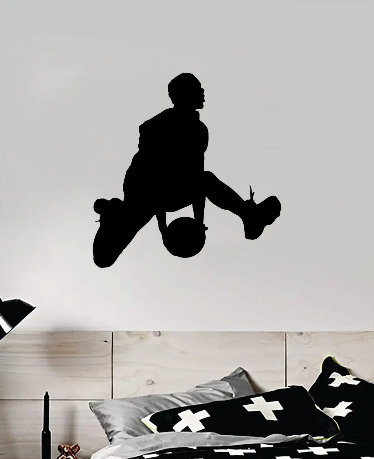 Basketball Dunk V3 Wall Decal Quote Vinyl Sticker Decor Bedroom Room Teen Kids Sports Nba Hoops 1