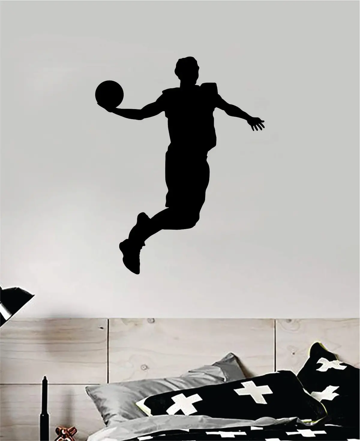 Basketball Dunk V5 Wall Decal Quote Vinyl Sticker Decor Bedroom Room Teen Kids Sports Nba Hoops 1