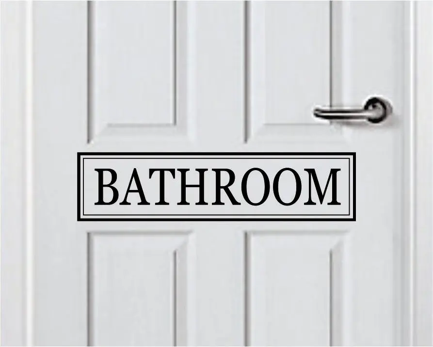 Bathroom Quote Wall Decal Sticker Bedroom Room Art Vinyl Inspirational Door Sign Teen Home Shower Toilet Restroom 1