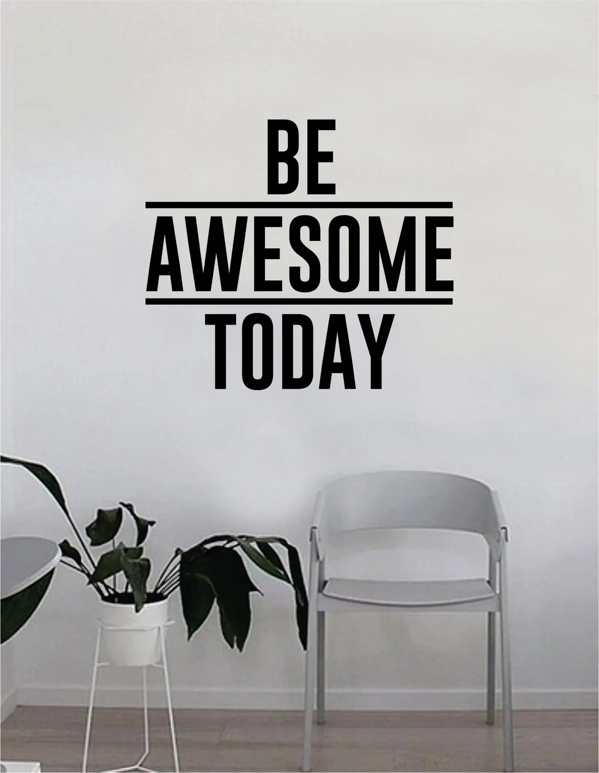 Be Awesome Today V2 Quote Decal Sticker Wall Vinyl Art Home Decor Inspirational Beautiful Motivational Teen Bedroom Living Room Family Epic Funny Gym 1
