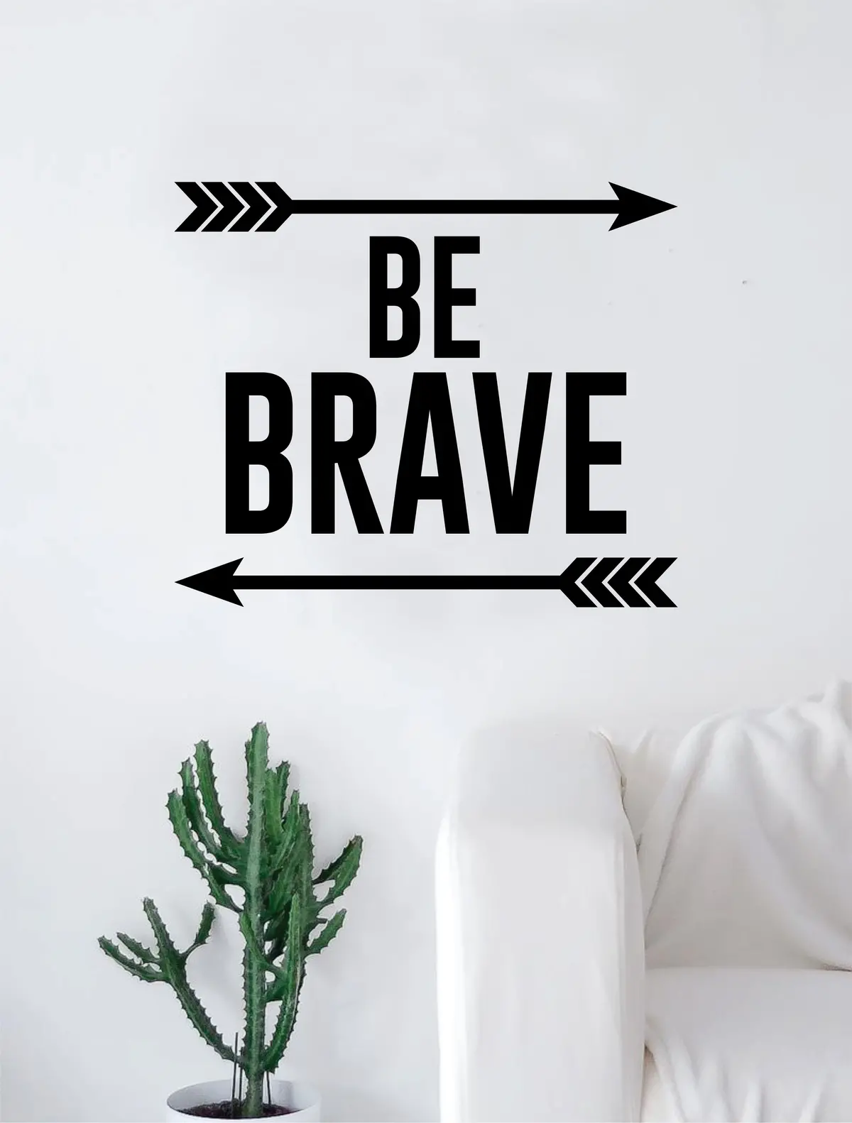 Be Brave Arrows Quote Decal Sticker Wall Vinyl Art Home Decor Inspirational Beautiful 1