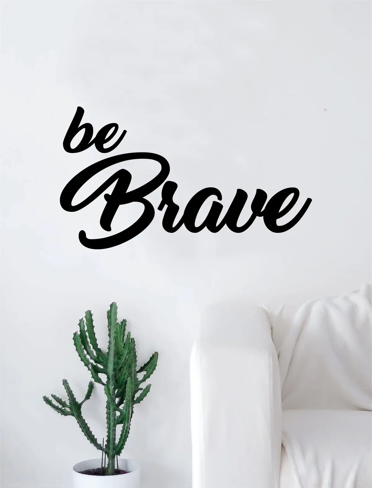 Be Brave Quote Beautiful Design Decal Sticker Wall Vinyl Decor Art Inspirational 1