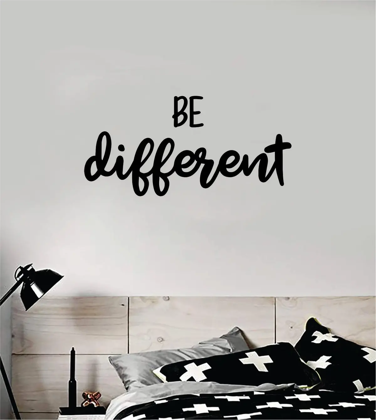 Be Different Wall Decal Sticker Bedroom Room Art Vinyl Inspirational Teen Kids Baby Nursery Girls Boys School Teacher Class 1