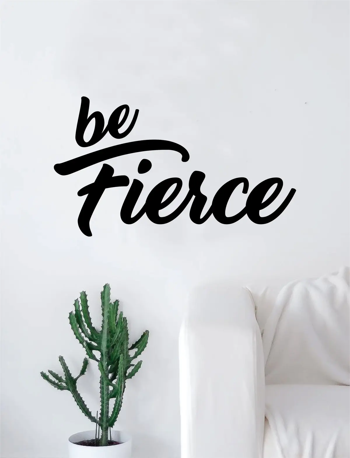 Be Fierce Quote Beautiful Design Decal Sticker Wall Vinyl Decor Art Living Room Bedroom Inspirational 1