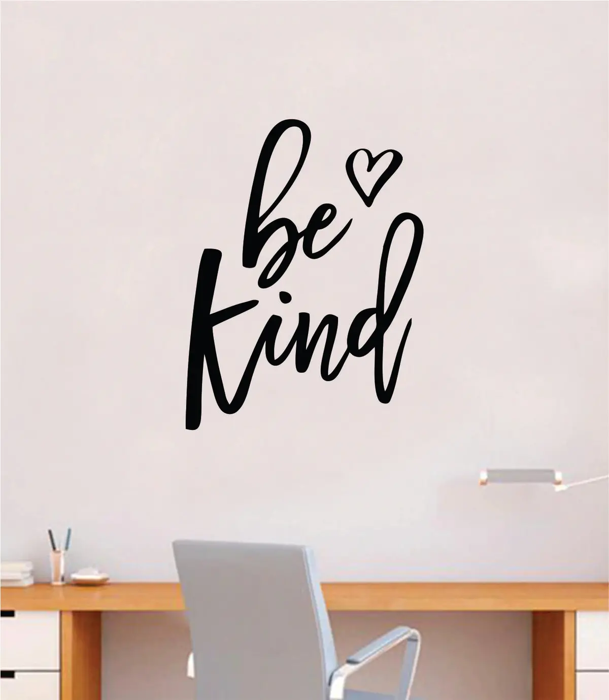 Be Kind Heart Wall Decal Sticker Bedroom Room Art Vinyl Inspirational Teen Kids Baby Nursery Girls Boys School Teacher Class 1