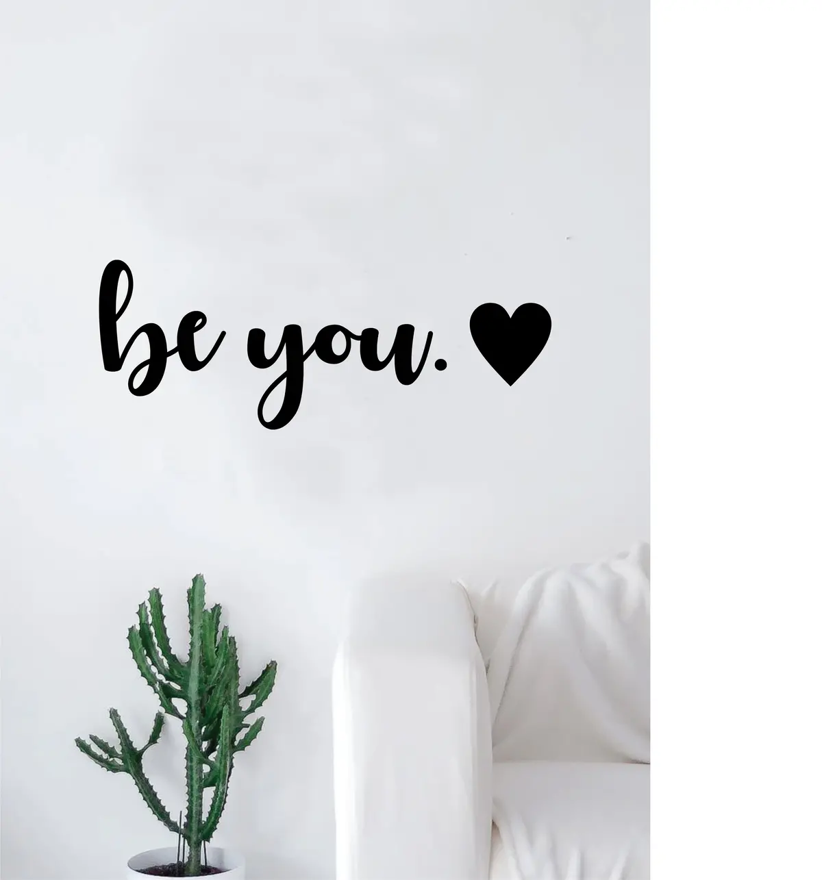 Be You Heart Wall Decal Sticker Room Art Vinyl Home House Decor Inspirational Beautiful Love 1