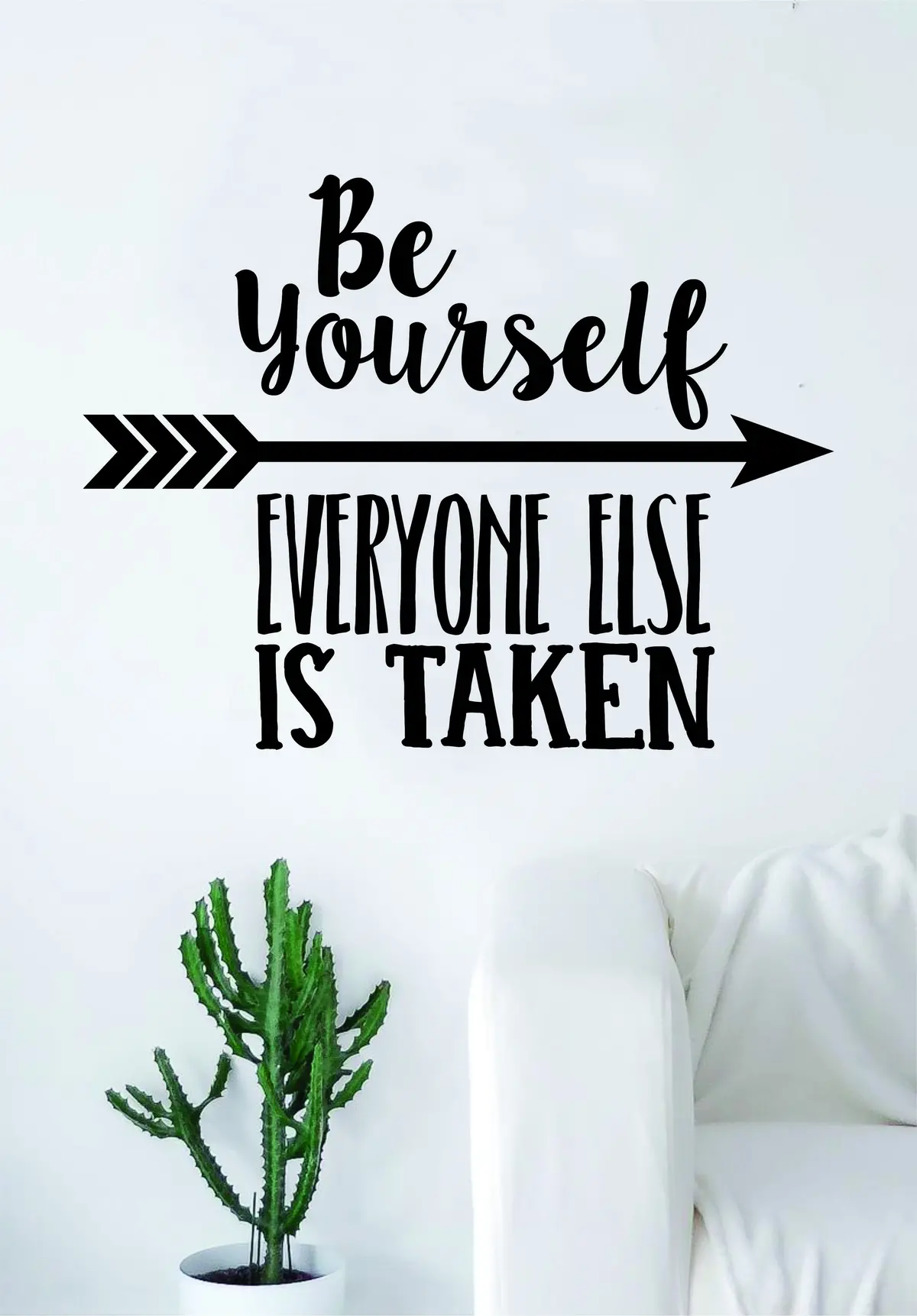 Be Yourself Quote Decal Sticker Wall Vinyl Art Decor Inspirational Cute Motivational Teen Kids Nursery 1