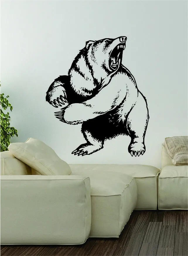 Bear V1 Wall Decal Sticker Vinyl Art Home Decor Decoration Wild Animal Grizzly 1
