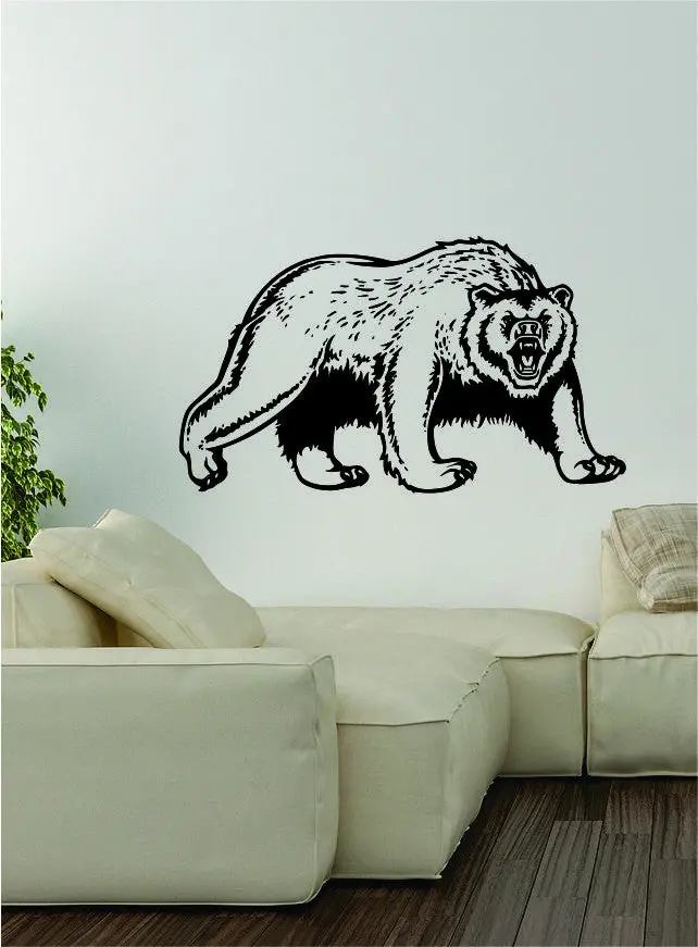 Bear V2 Wall Decal Sticker Vinyl Art Home Decor Decoration Wild Animal Grizzly 1