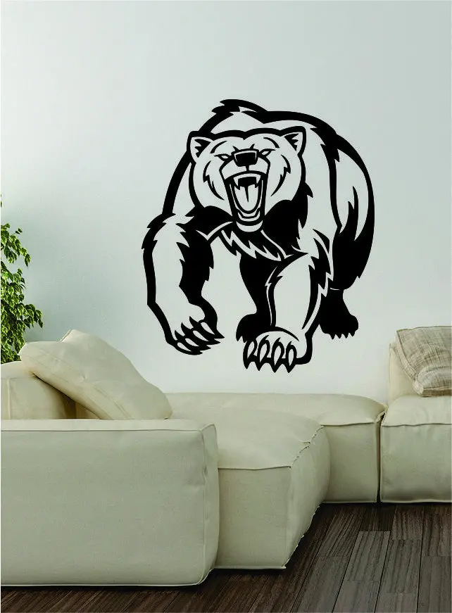 Bear V4 Wall Decal Sticker Vinyl Art Home Decor Decoration Wild Animal Grizzly 1