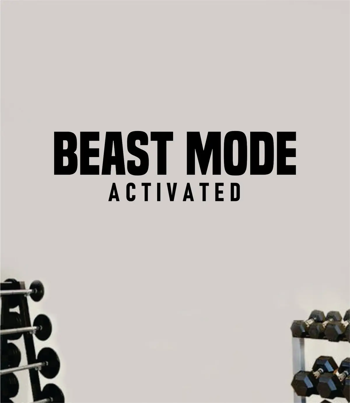 Beast Mode Activated Wall Decal Home Decor Bedroom Room Vinyl Sticker Art Work Out Quote Beast Gym Fitness Lift Strong Inspirational Motivational Health Girls 1