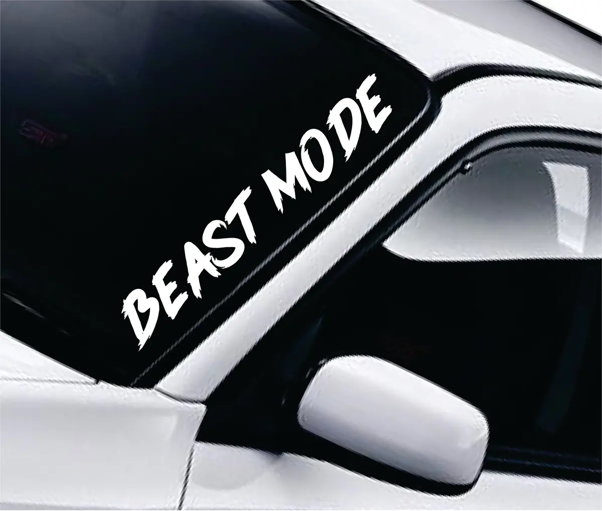Beast Mode V2 Wall Decal Car Truck Window Windshield Jdm Sticker Vinyl Lettering Quote Drift Boy Girl Funny Sadboyz Racing Men Broken Heart Club 1