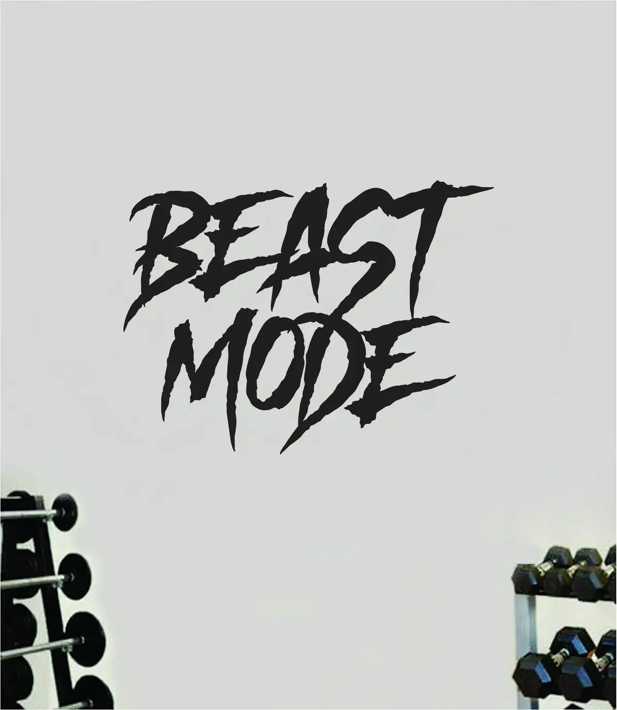 Beast Mode V7 Wall Decal Home Decor Bedroom Room Vinyl Sticker Art Teen Work Out Exercise Quote Gym Fitness Lift Strong Inspirational Motivational Health 1