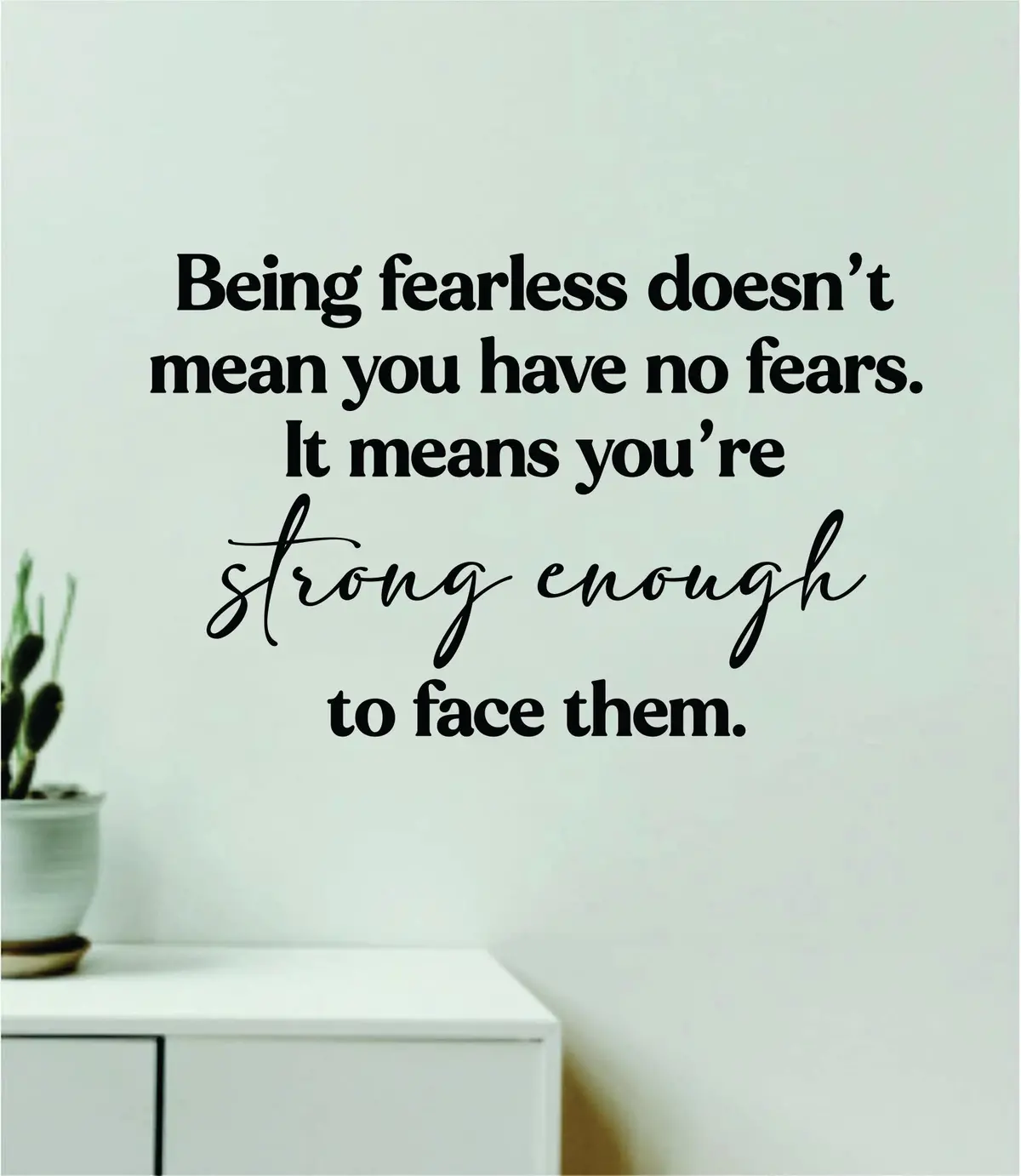 Being Fearless Wall Decal Home Decor Bedroom Room Art Vinyl Sticker Quote Inspirational Girls Lyrics Music Taylors Version Eras Tour Swiftie 1