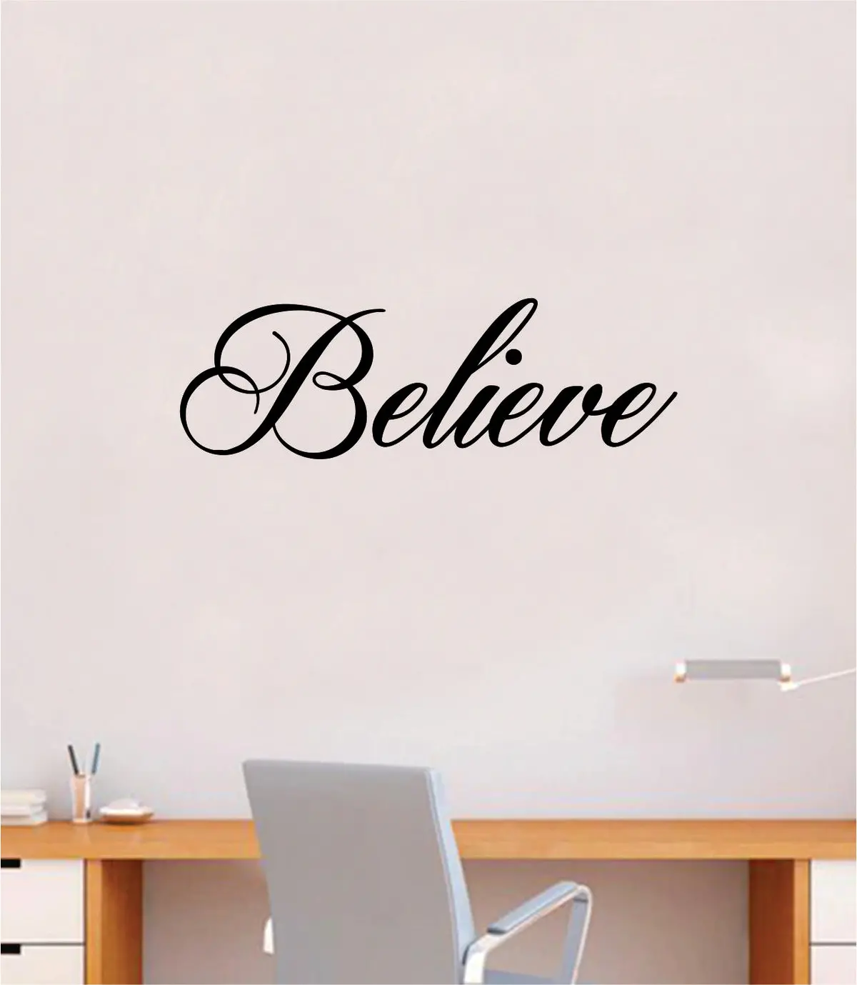 Believe V2 Quote Wall Decal Sticker Vinyl Art Decor Room Bedroom Teen Kids Sports Boy Girl Nursery Baby Playroom School 1