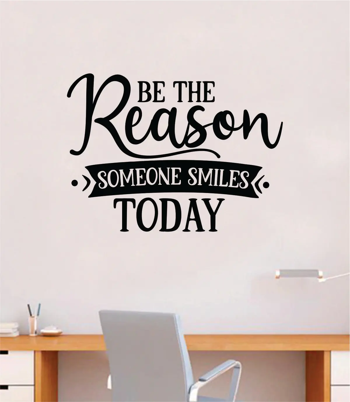 Be The Reason Smiles V3 Wall Decal Quote Home Room Decor Art Vinyl Sticker Inspirational Motivational Good Vibes Teen Baby School 1