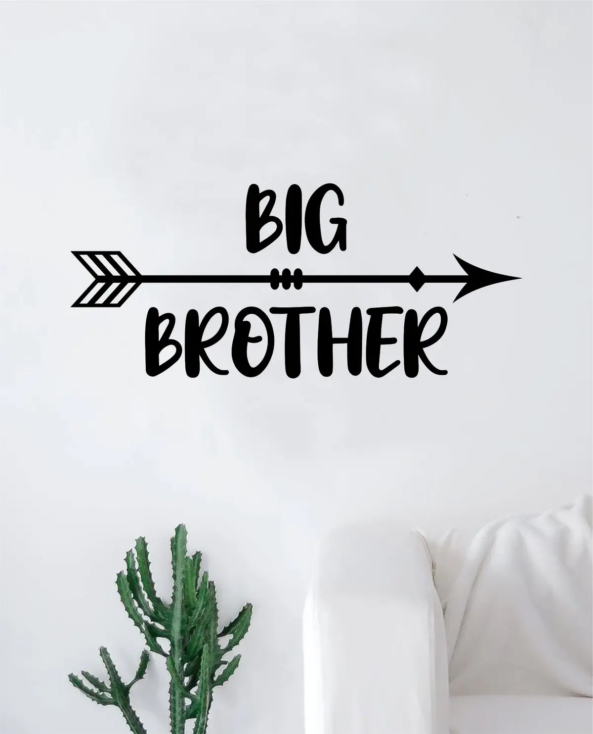 Big Brother Decal Sticker Bedroom Living Room Wall Vinyl Art Home Decor Quote Teen Kids Baby Nursery Playroom Arrow Son 1