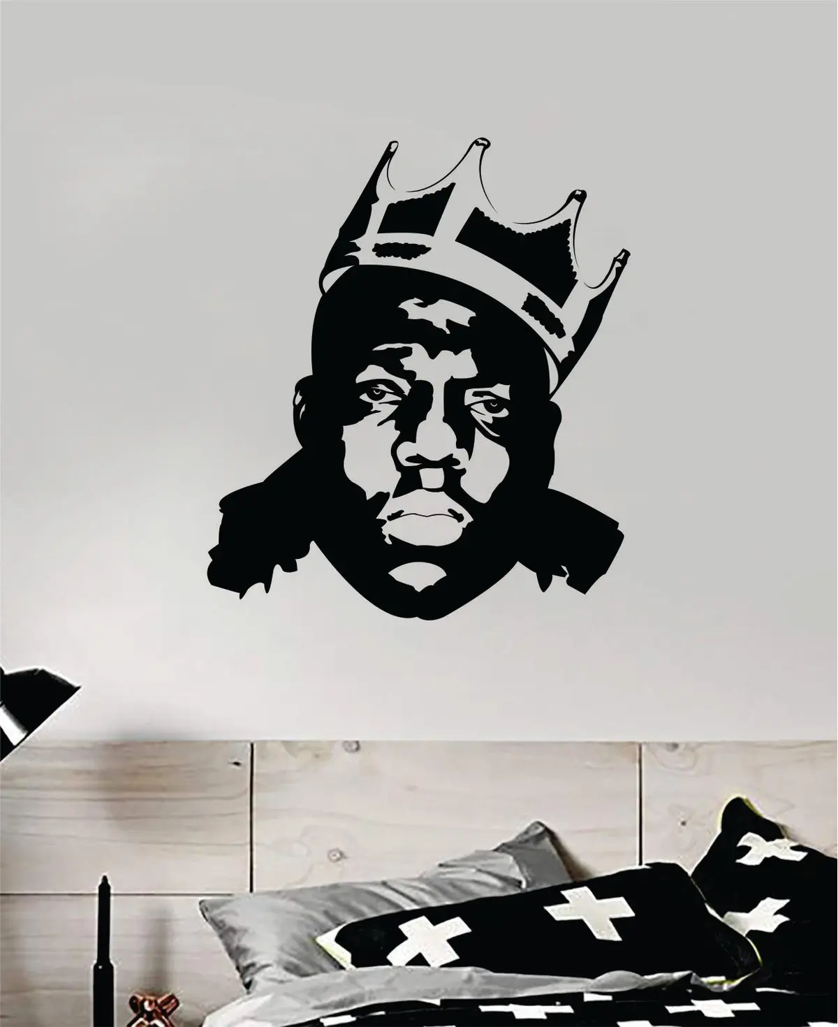Biggie Face Wall Decal Home Decor Vinyl Sticker Bedroom Room Art Notorious Big Music Rap Kids Teen Girls 1