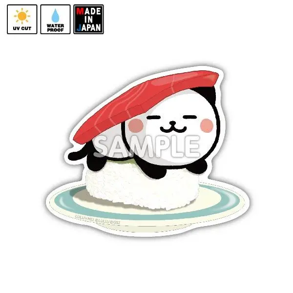 Biglulu002　ビッグステッカー パンダねこ　Lulu 1