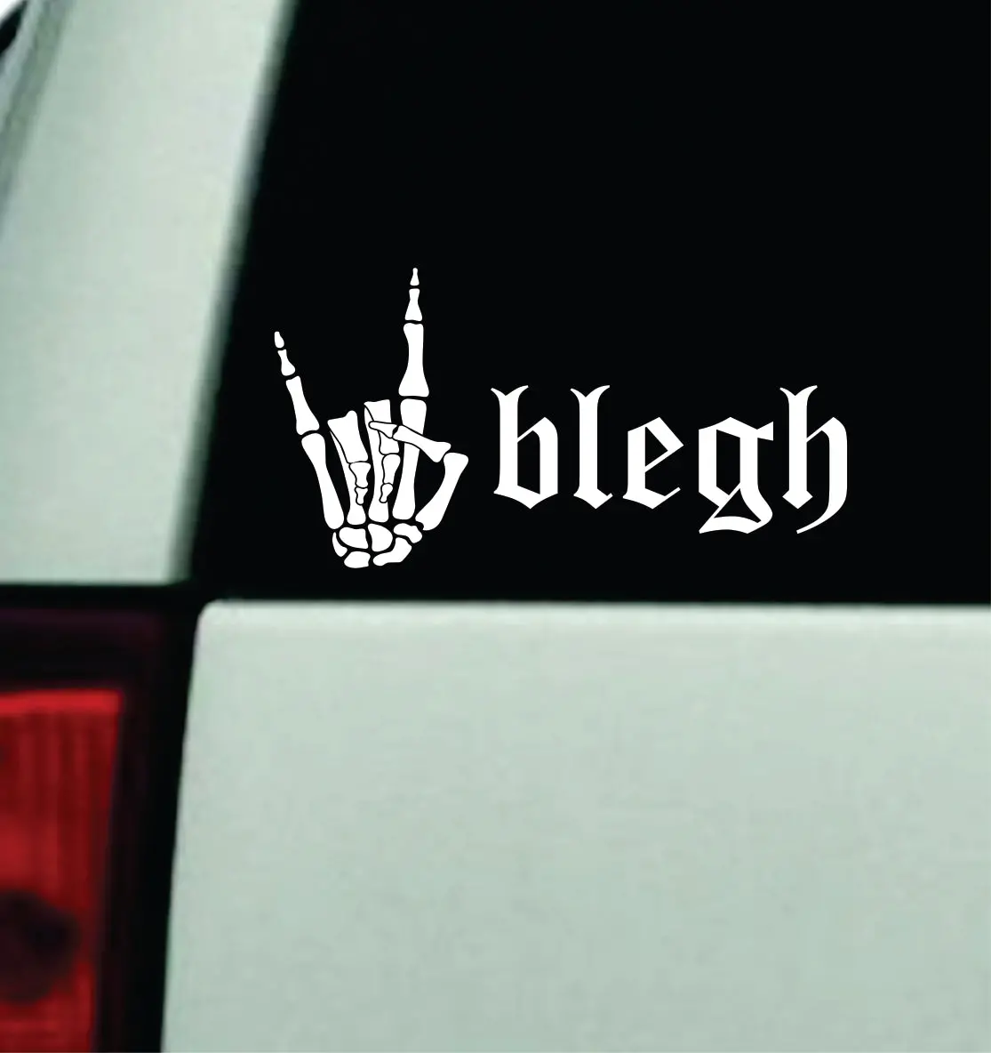 Blegh V8 Car Decal Truck Mirror Window Windshield Bumper Sticker Men Girls Music Emo Metal Goth Hardcore 1